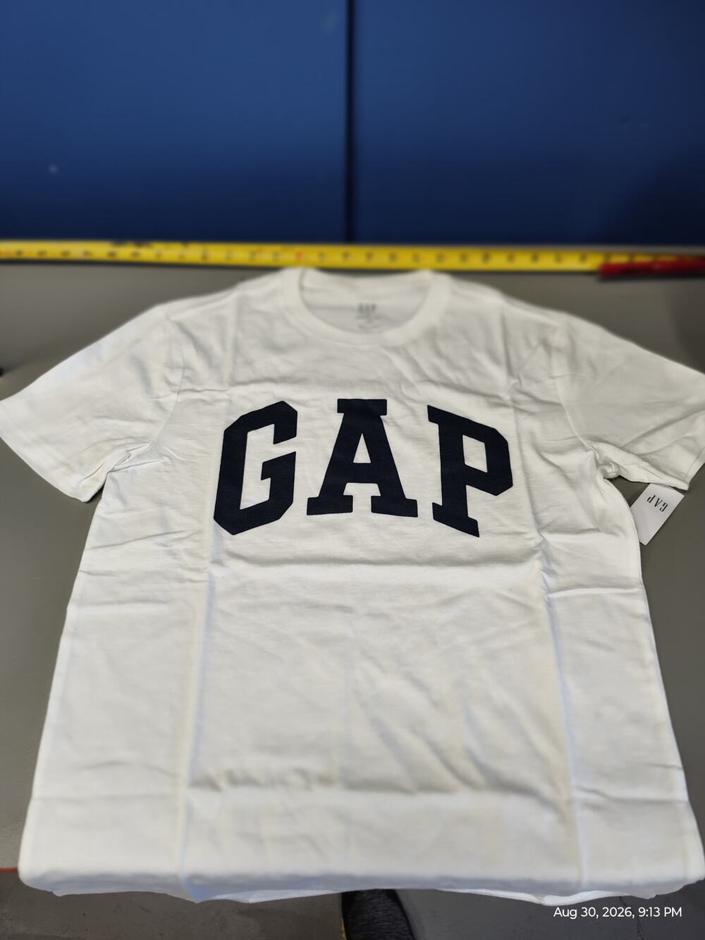 Gap Everyday Soft Crew Logo T-Shirt Size XS White NWT
